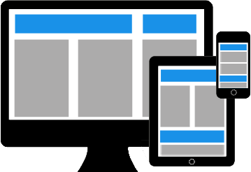 responsive Webdesign schematisch dargestellt